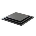 Plateaux à gâteaux cake drum carrés noirs rigides 12 mm d'épaisseur - Decora