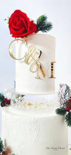 Face topper Initial acrylique (Délai de fabrication actuel 2 jours)