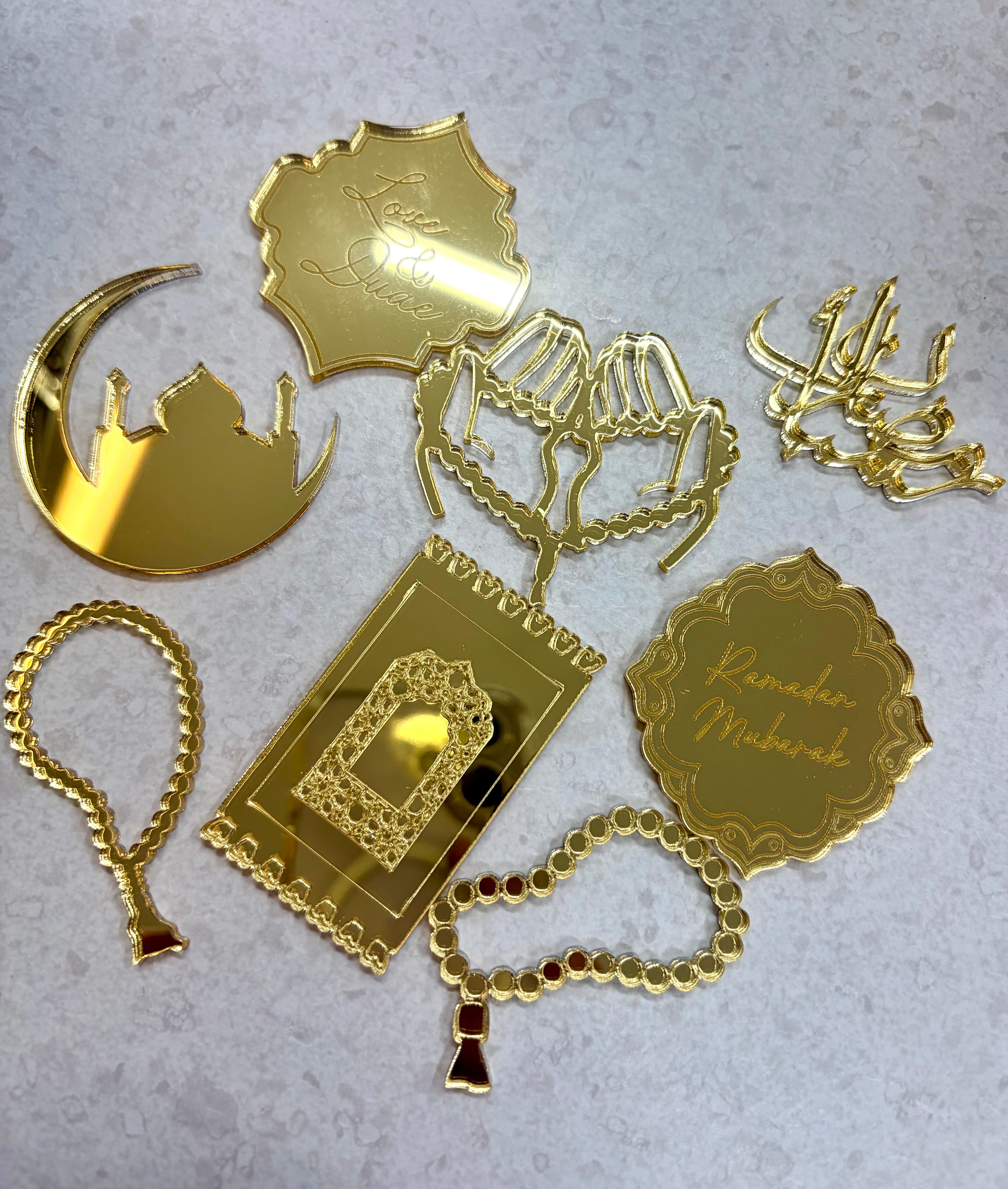 8 mini toppers cupcakes ramadan (délais de fabrication 1 jours)