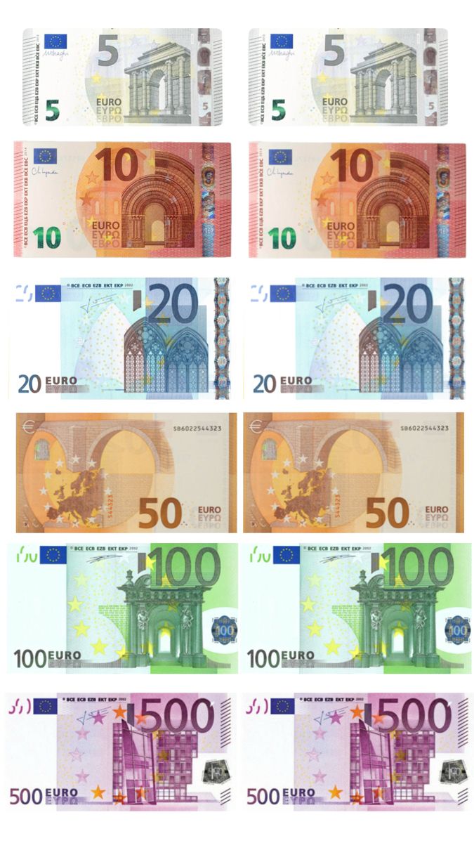 Impression feuille de sucre Euros