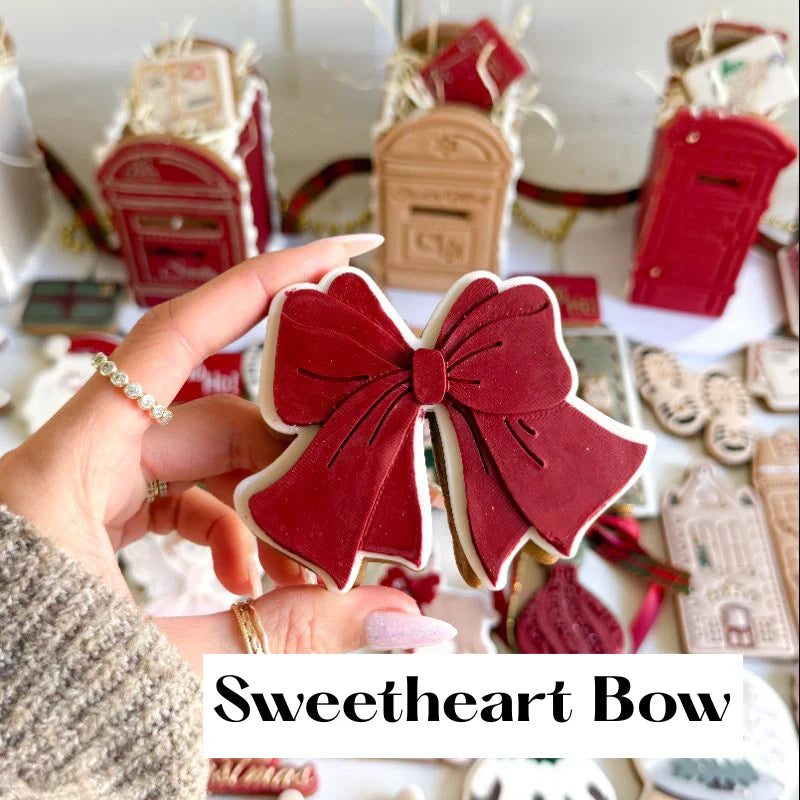 Tampon & cutters à biscuits 3D Sweetheart Bow - Lissie Lou