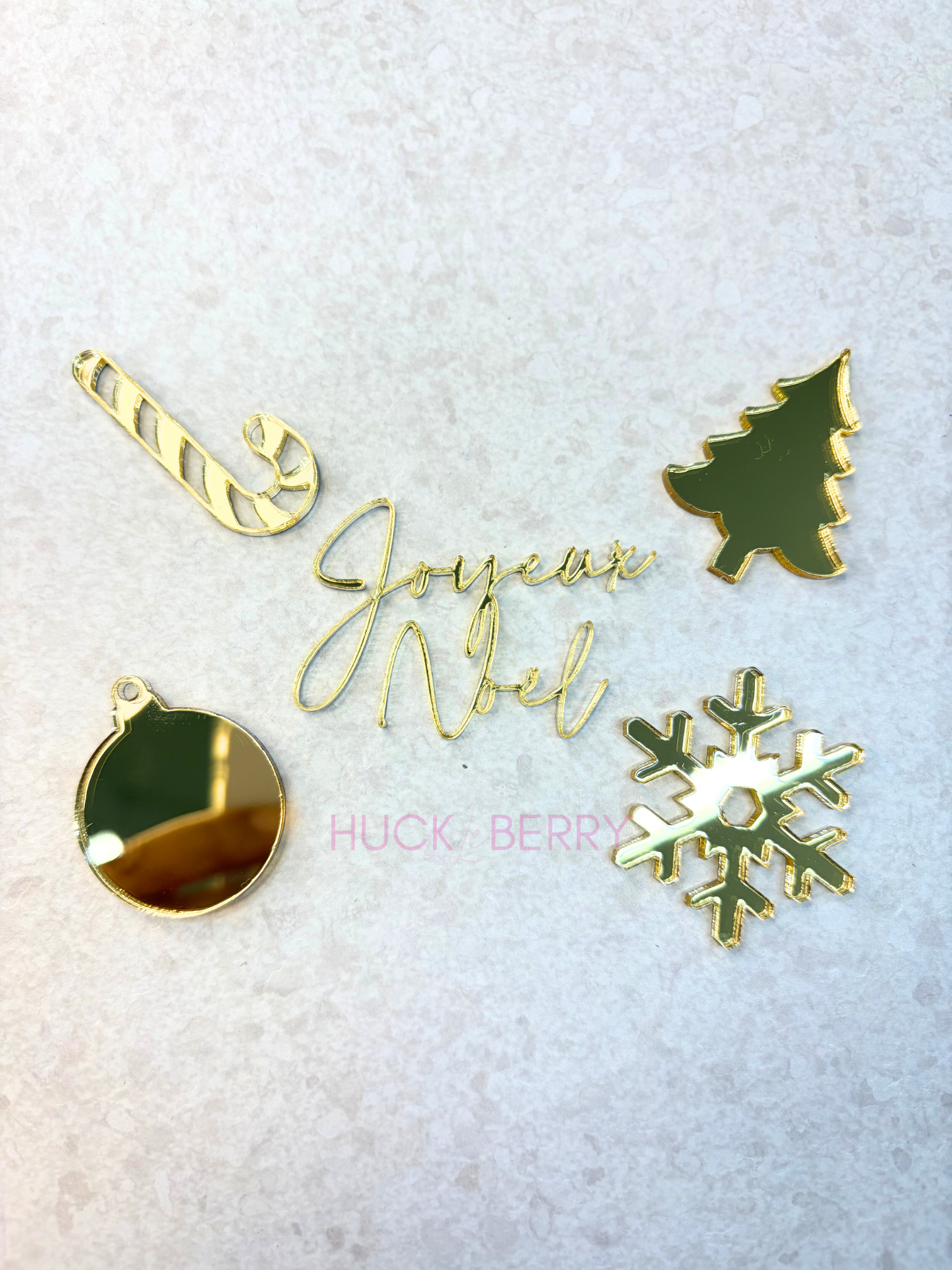 Set de noël par 5 pour cupcakes