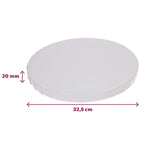 FunCakes Cake Drum Rond Blanc Ø32,5 cm épaisseur 20mm - Funcakes