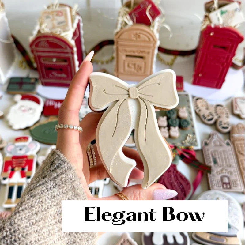 Tampon & cutters à biscuits 3D Elegant bow- Lissie Lou
