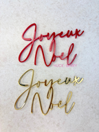 Face topper Joyeux Noel - plusieurs couleurs