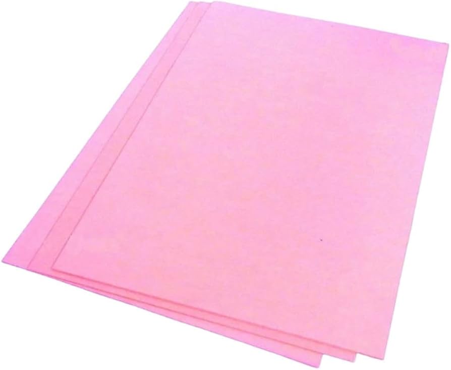 25 feuilles wafer paper rose A4 - épaisseur 0,3 mm