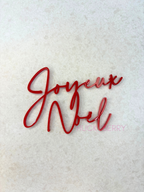 Face topper Joyeux Noel - plusieurs couleurs