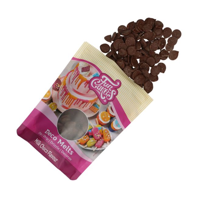 Funcakes Deco Melts - Chocolat lait - 250g