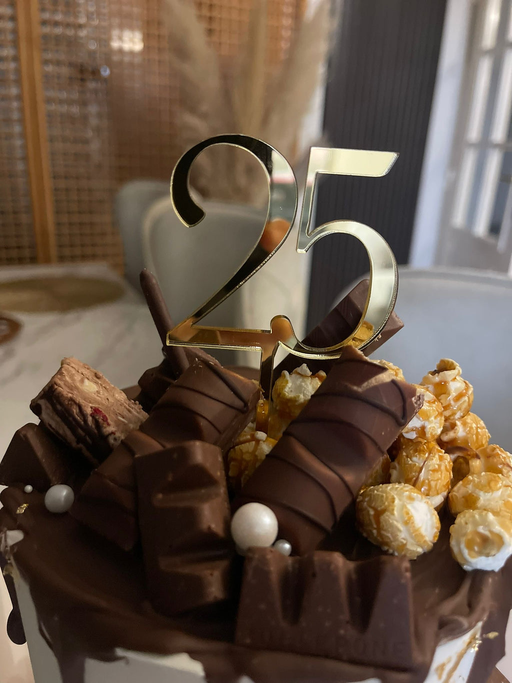 Cake topper acrylique 2 chiffres