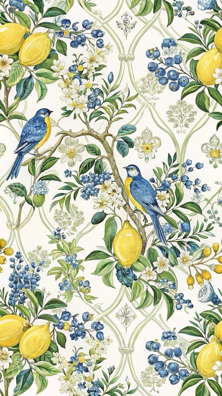 Impression feuille de sucre oiseau citron