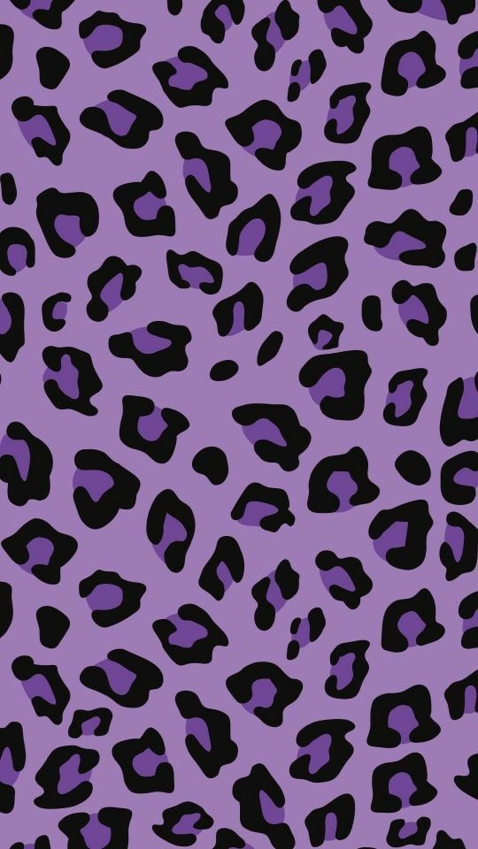 Impression feuille de sucre leopard violet