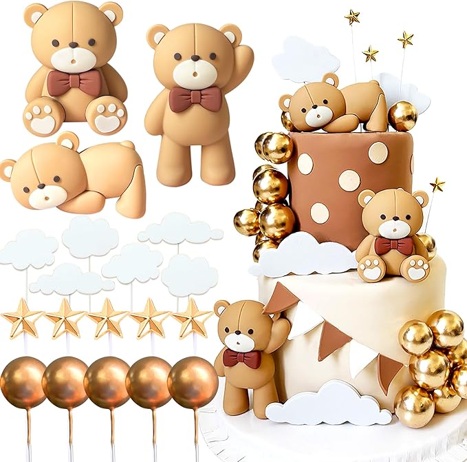 Set décoration ourson nuage étoile