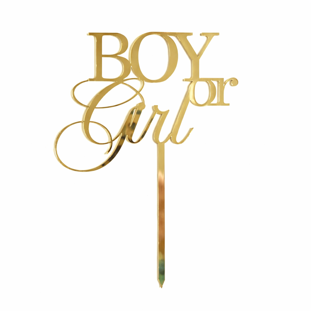 Cake Topper Boy or Girl (délai de fabrication 1 jours)