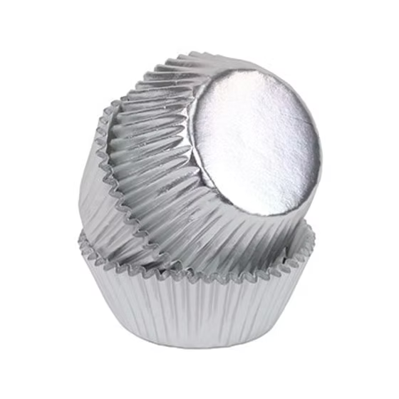 45 Caissettes à mini cupcake argent - PME