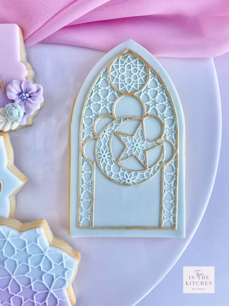 Tampon Porte orientale 11cm + emporte-pièce - Oh my cookies