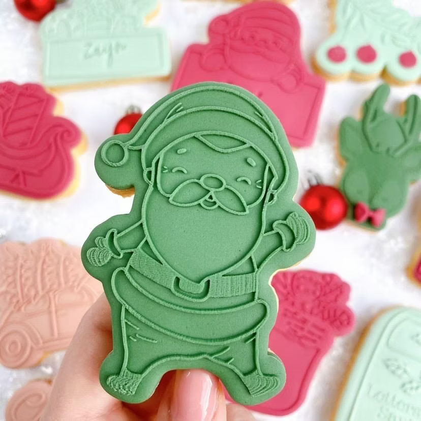 Tampon Père Noël + emporte-pièce - Oh my cookies