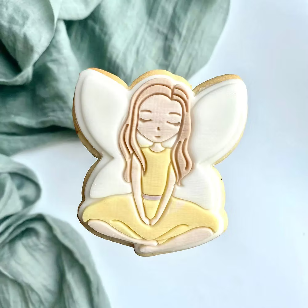 Tampon + emporte pièce  Fée #05  - LM