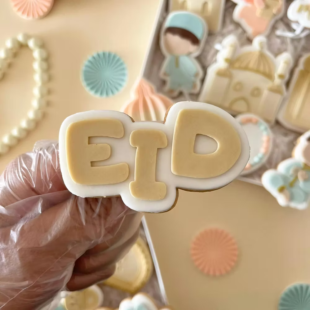 65 - EID - Tampon Acrylique + Emporte pièce