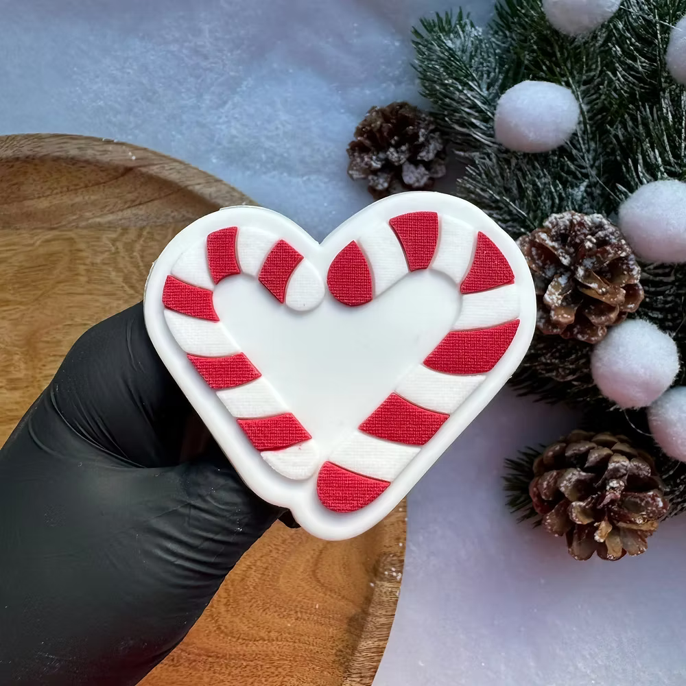 Tampon + emporte pièce 2024 NOEL #25 - Candy Cane  - LM