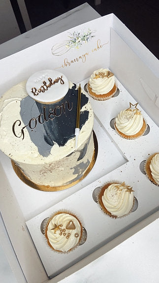 Boite mixte pour gâteau et cupcakes avec fenêtre  - tailles disponibles