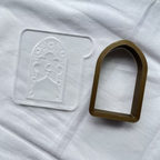 Tampon embosser + emporte-pièce à motif 3D de mosquée de fenêtre  - CCF