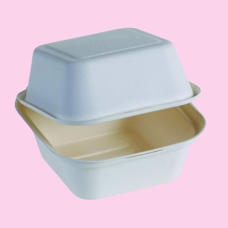 Boîte à gâteaux Bento Blanc XXL 17,6 x17,6 x13 cm