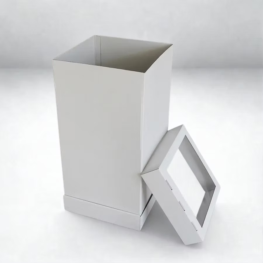 Boîte à gâteau XXL extra haute 52 x 52 x 70 cm - 3 pièces