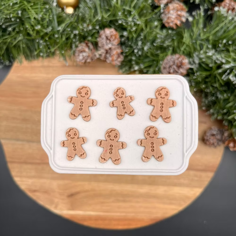 Tampon + emporte piece Plateau de Bonhomme de Pain d'épices - LM
