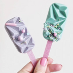 Sachet 10 bâtonnets acrylique glitter