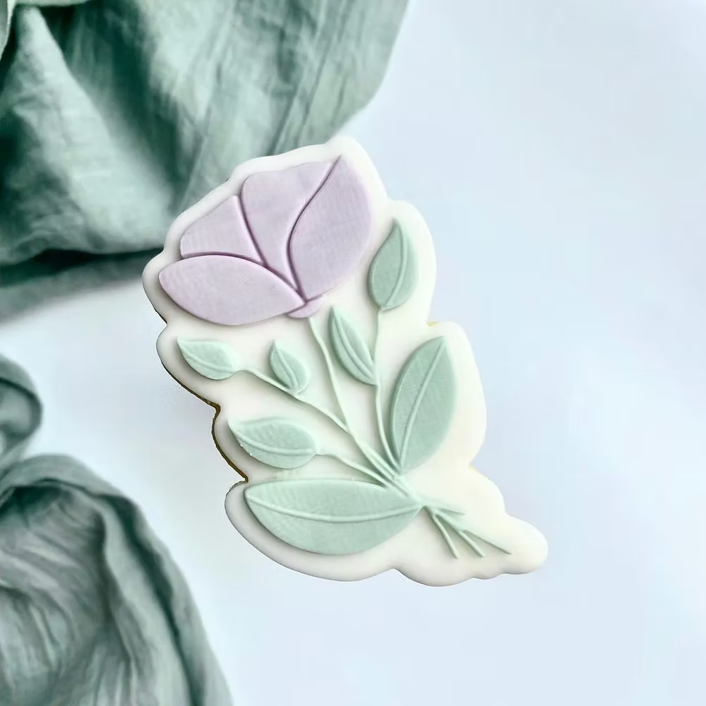 Tampon + emporte pièce  Flower #02  - LM