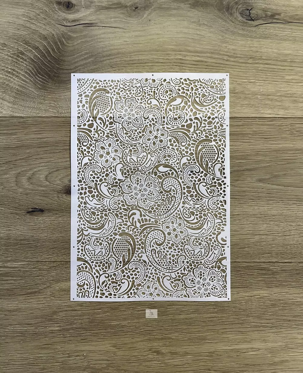 Pochoir Point de France - Angela Morrison