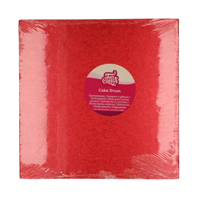 Cake drum carré 30,3 cm - 12 mm d'épaisseur Funcakes