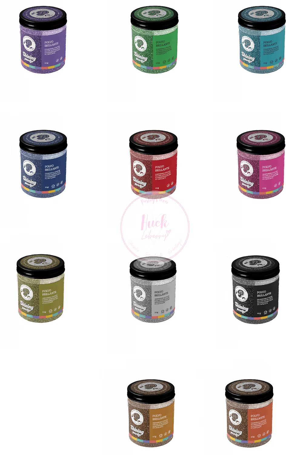 Poudre paillette comestible 10g - couleurs aux choix