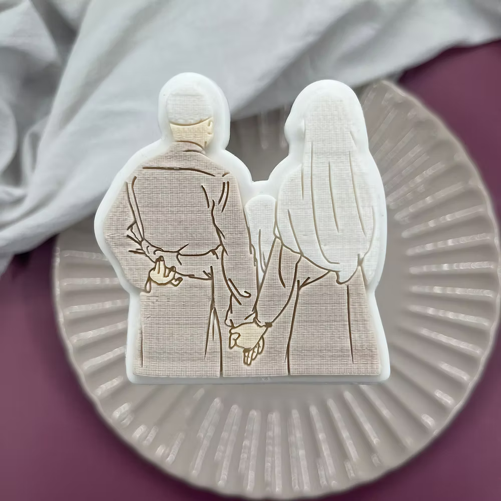 Tampon + emporte Couple avec enfant - LM