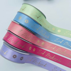 Ruban satin Eid mubarak - couleurs aux choix