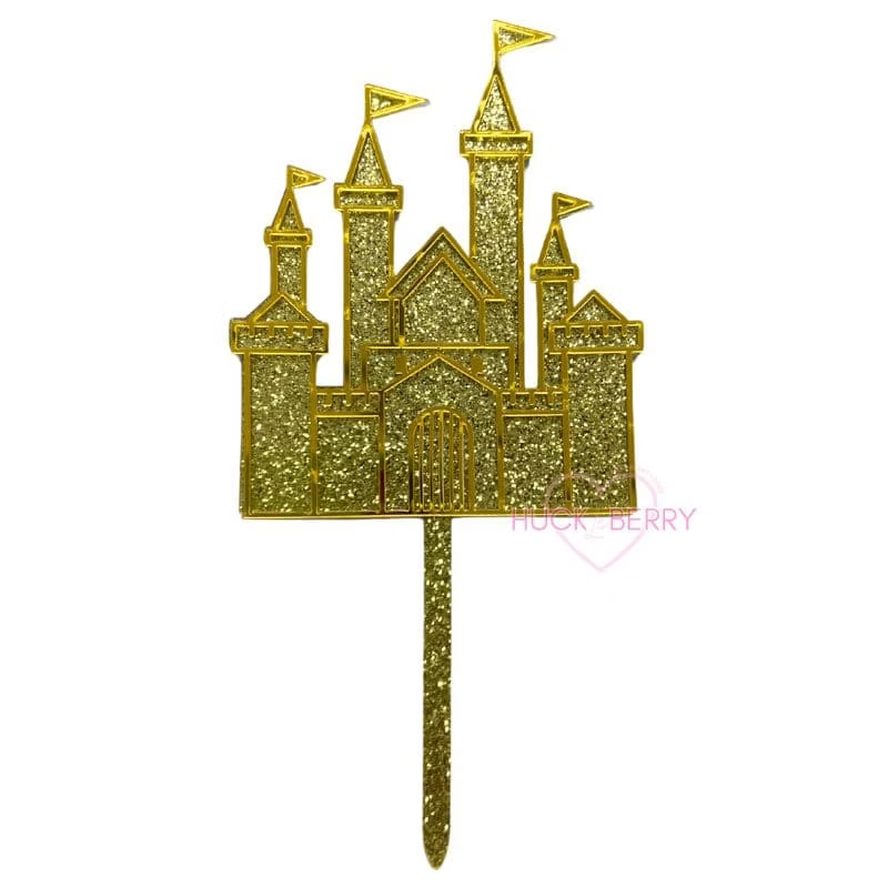 Topper chateau en acrylique Or