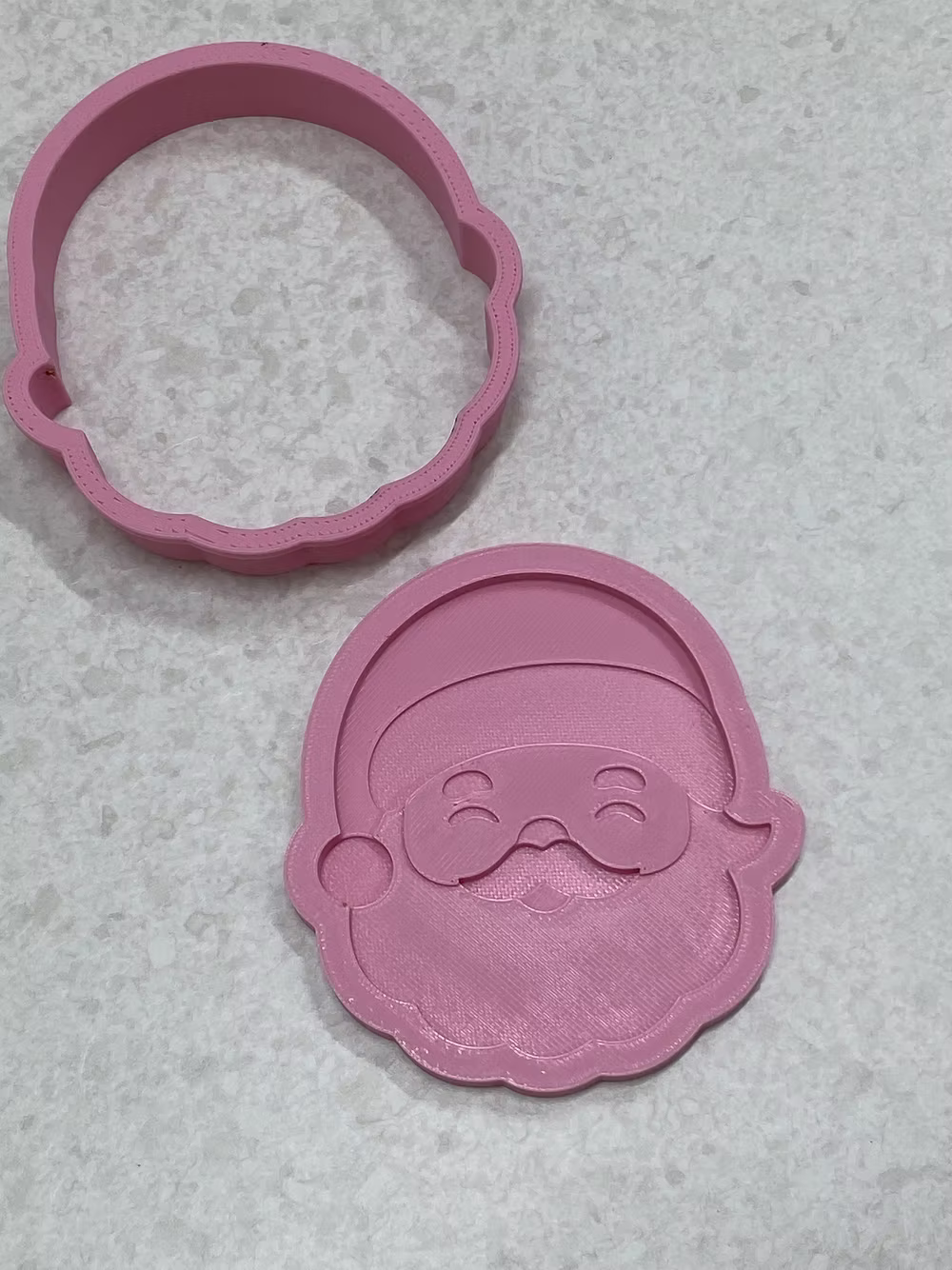 Pla 3D + emporte pièce  Père Noël