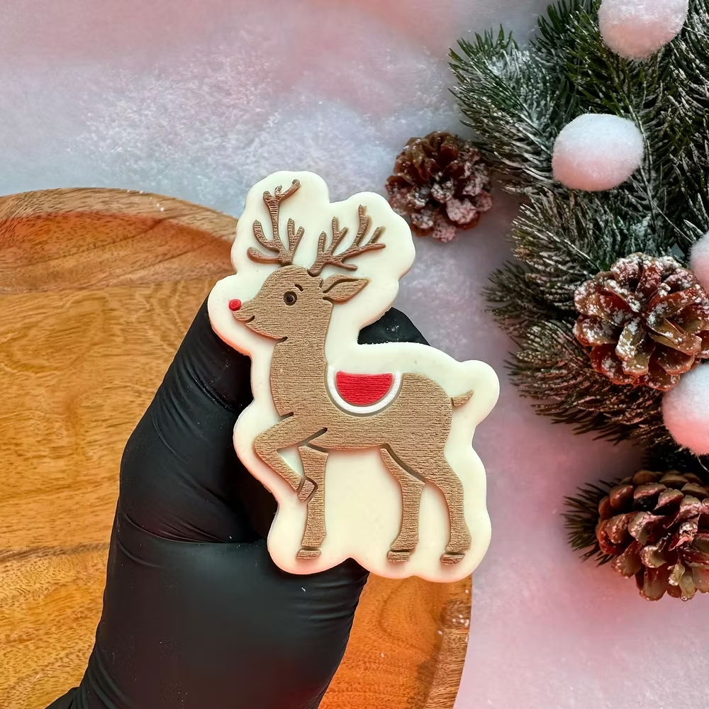 Tampon + emporte pièce 2024 NOEL #14 - Deer - LM