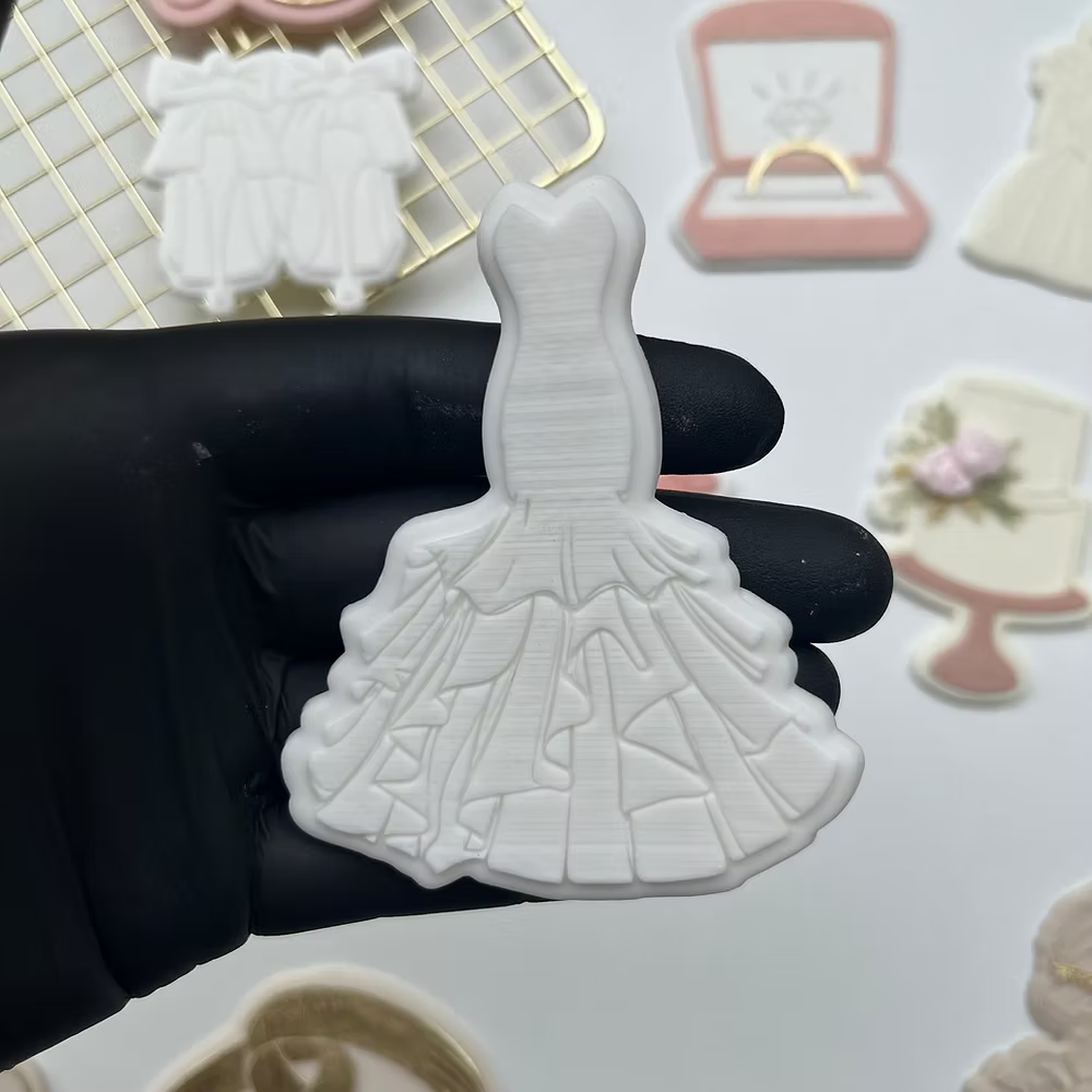 tampon + emporte piece Wedding Dress - LM