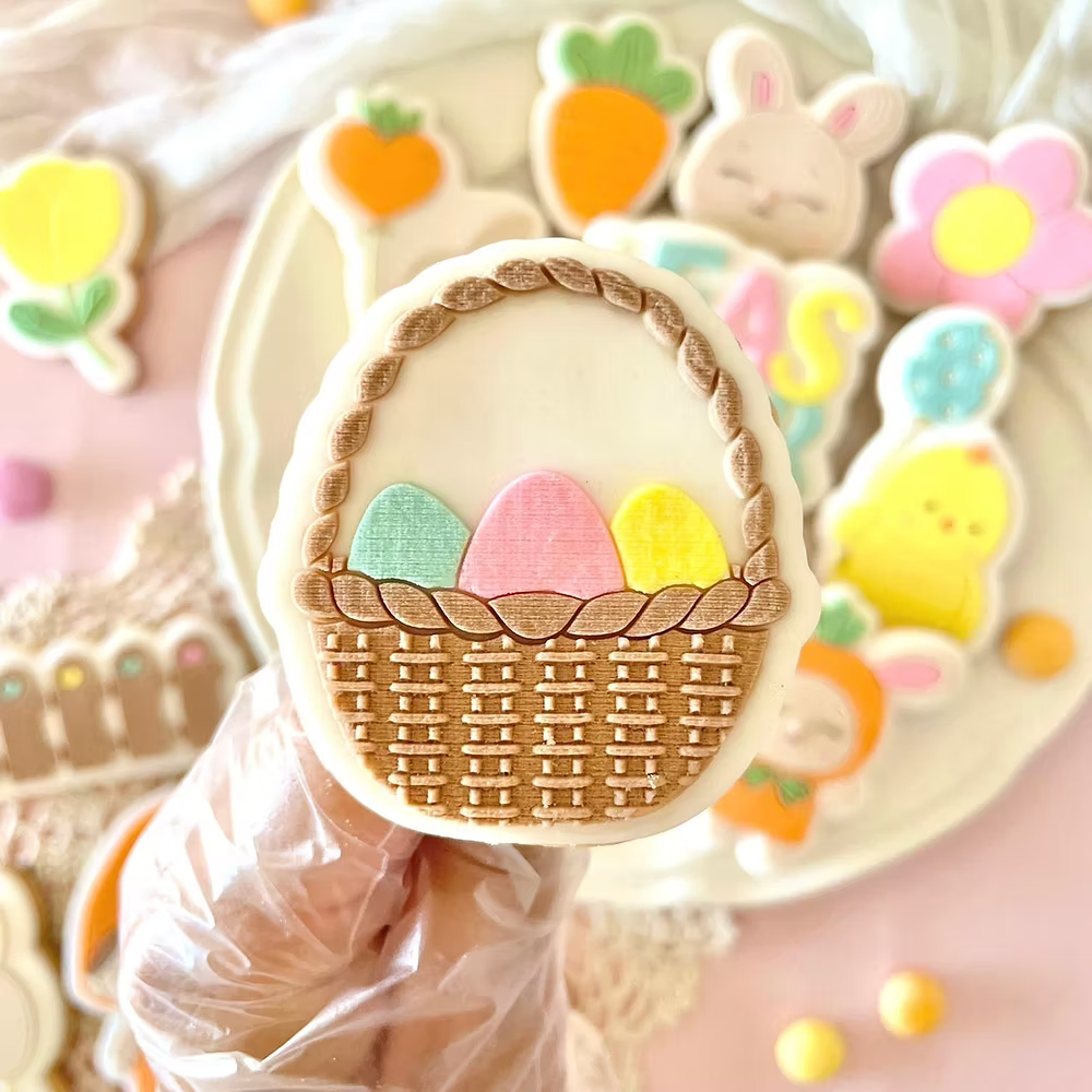 Tampon + emporte pièce #078 - Easter Basket - LM