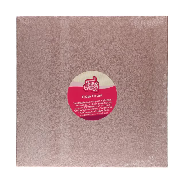 Cake drum carré 30,3 cm - 12 mm d'épaisseur Funcakes