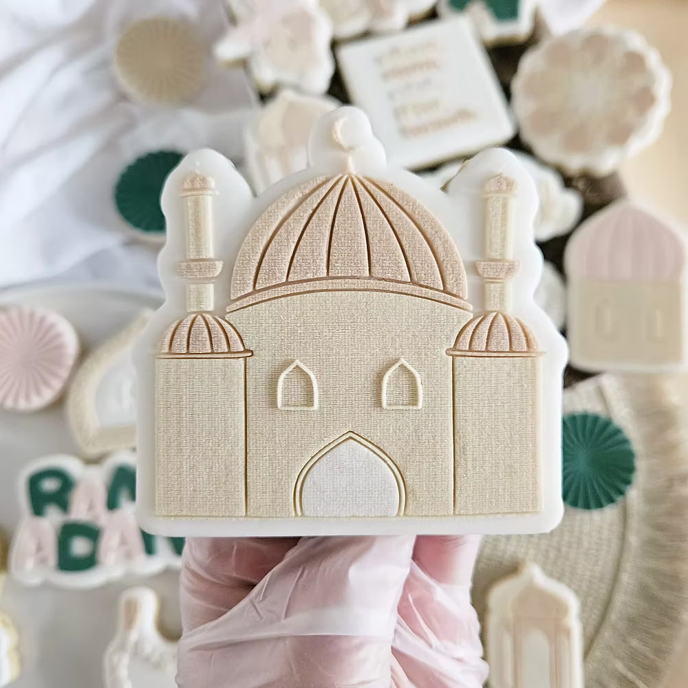 46 - Mosquée - Tampon Acrylique + Emporte pièce