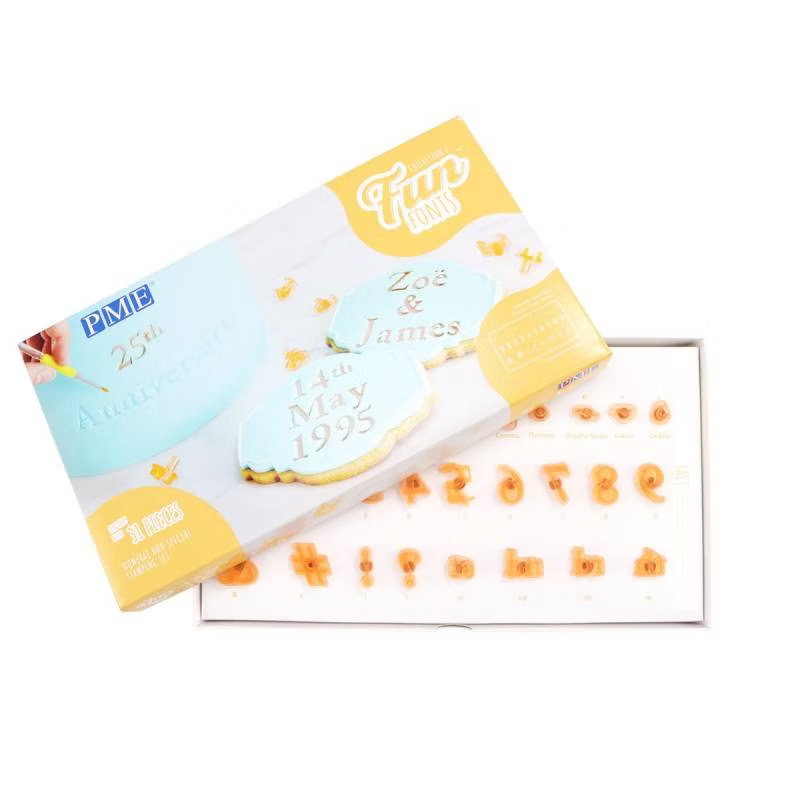 Chiffres et caractères spéciaux Tampons Cookies Fun Fonts PME Collection 2