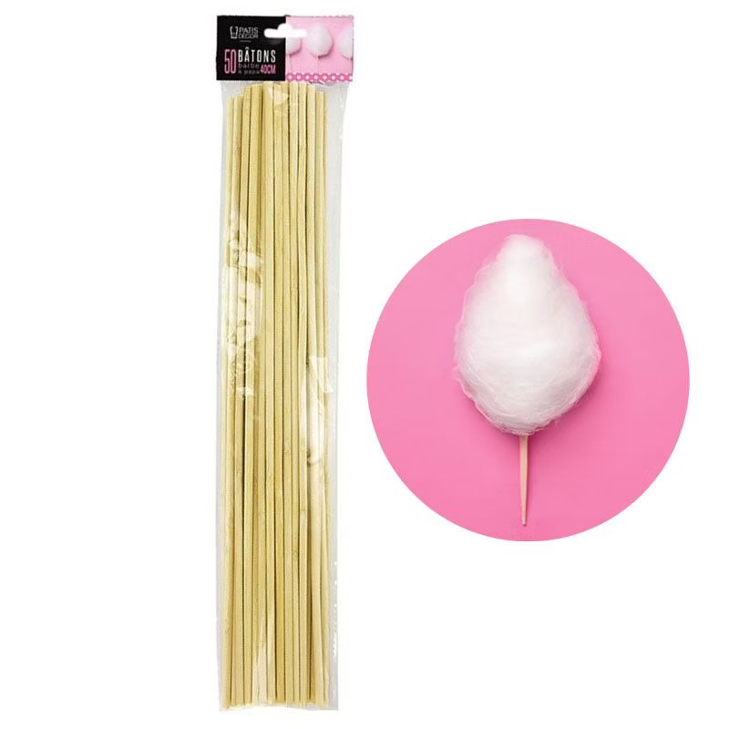 Bâtons Barbe à papa 40 cm (± 50) - Patisdecor