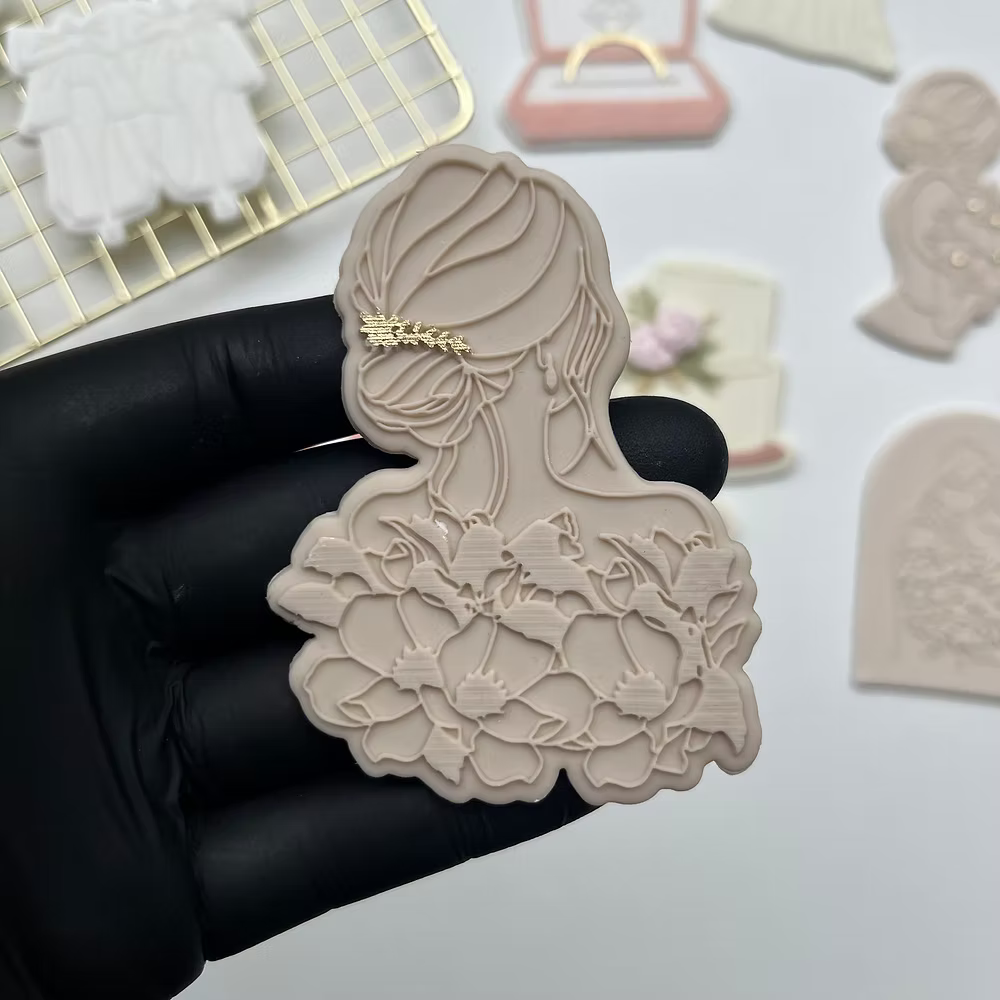 Tampon + emporte piece bride from behind - LM