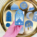 Tampon embosser + emporte-pièce à motif 3D vue sur la mosquée - CCF