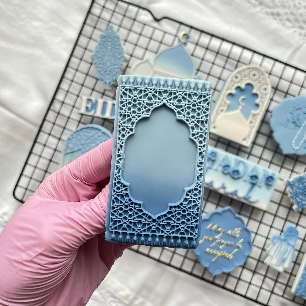 Tampon embosser + emporte-pièce à motif 3D de Tapis de prière 2  - CCF