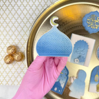 Tampon embosser + emporte-pièce à motif 3D minaret et de dôme  - CCF