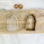 Tampon embosser + emporte-pièce à motif 3D vue sur la mosquée - CCF