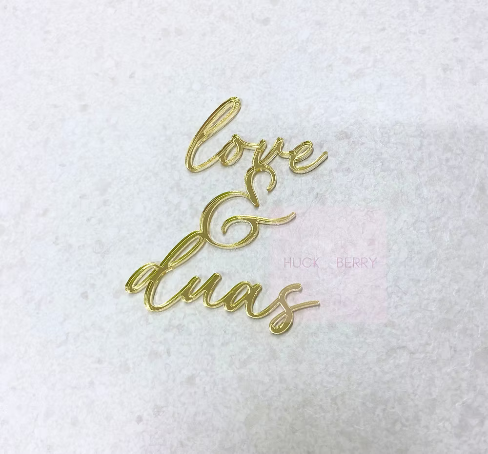 Face topper modèle Love & duas